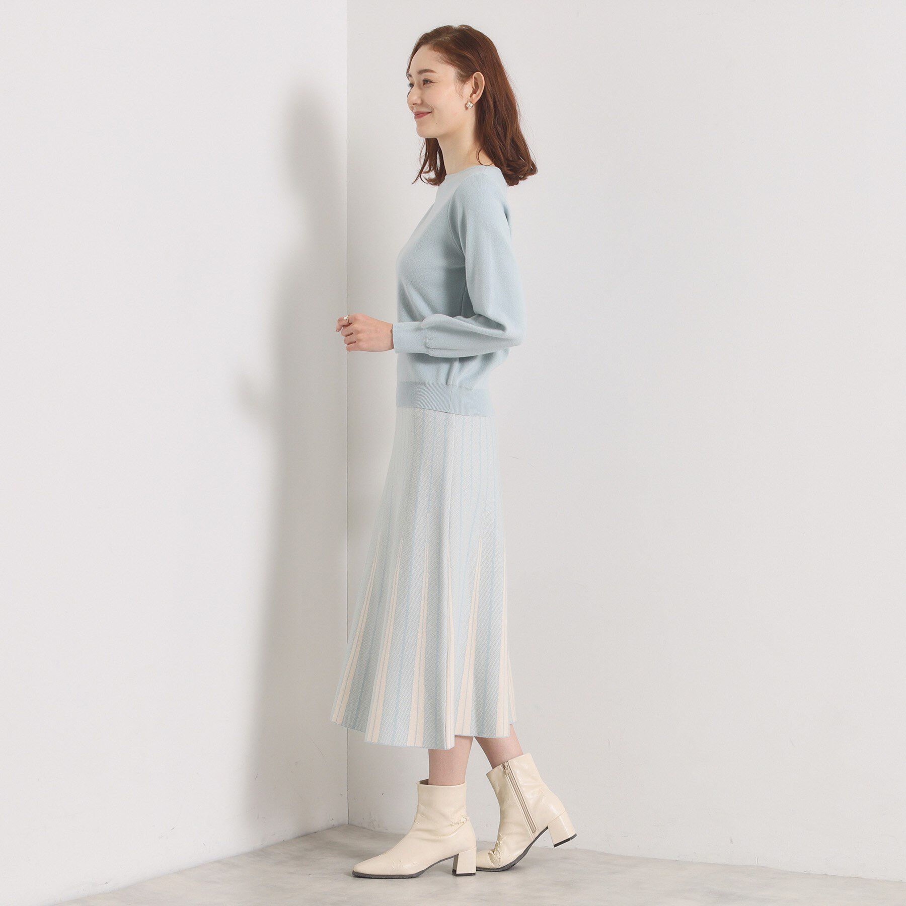 ITS&rsquo;DEMO「【手洗い可】フレアスカートニットセットアップ」|スーツ|