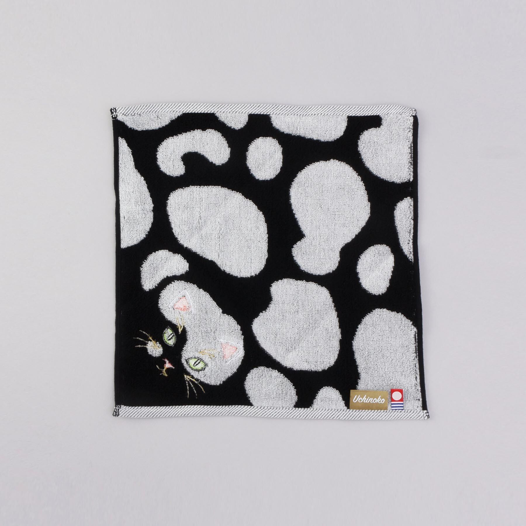 212 KITCHEN STORE「うちの子メイトはんかち ぶちバイカラー」|ハンカチ|