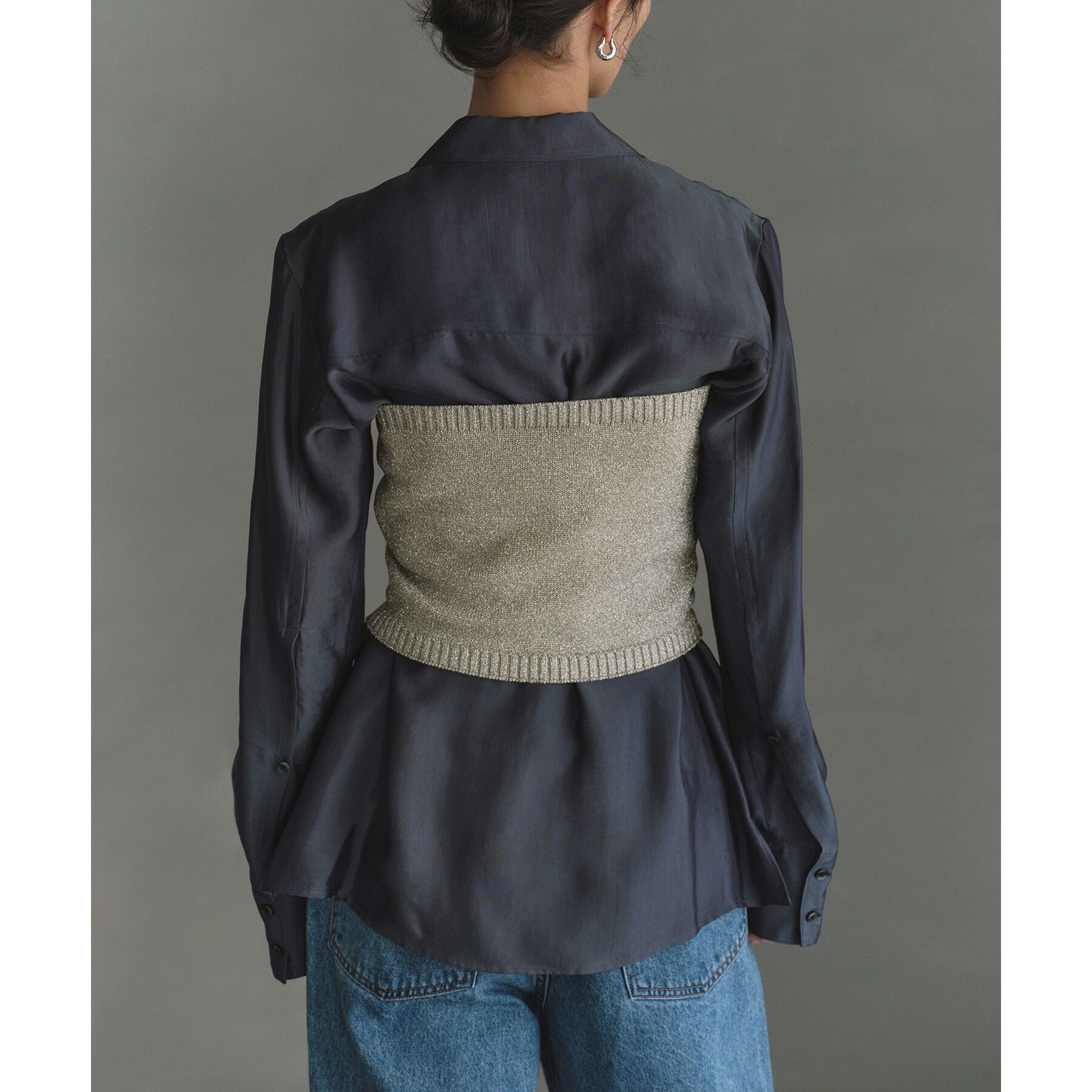 CODE A「lame knit bustier」|ニット・セーター|