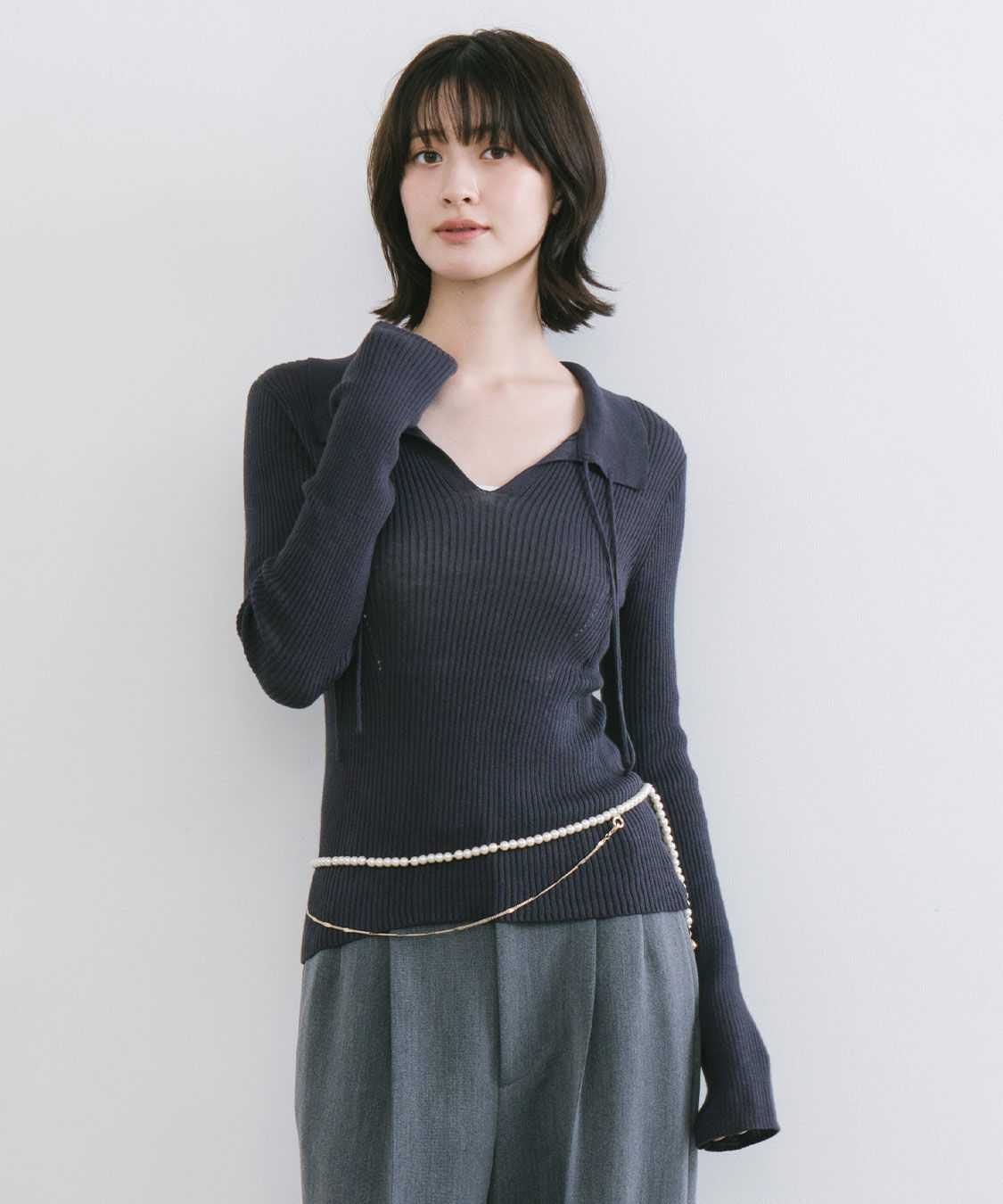 COCO DEAL「スイビスキッパーリブニット」|ニット・セーター|