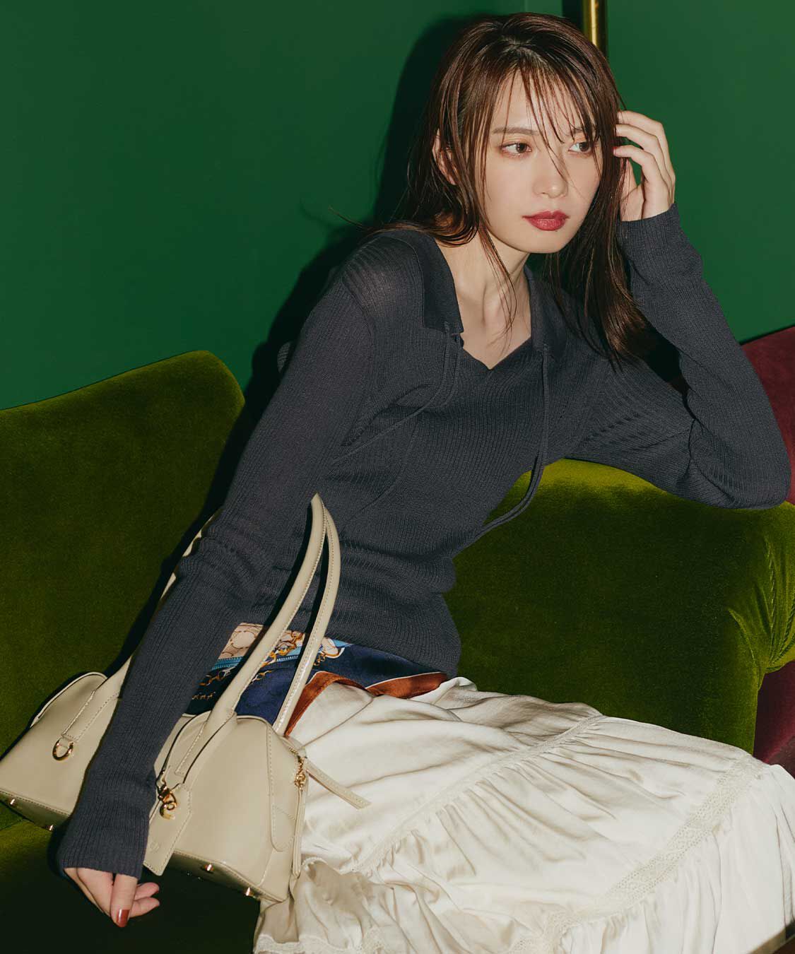 COCO DEAL「スイビスキッパーリブニット」|ニット・セーター|