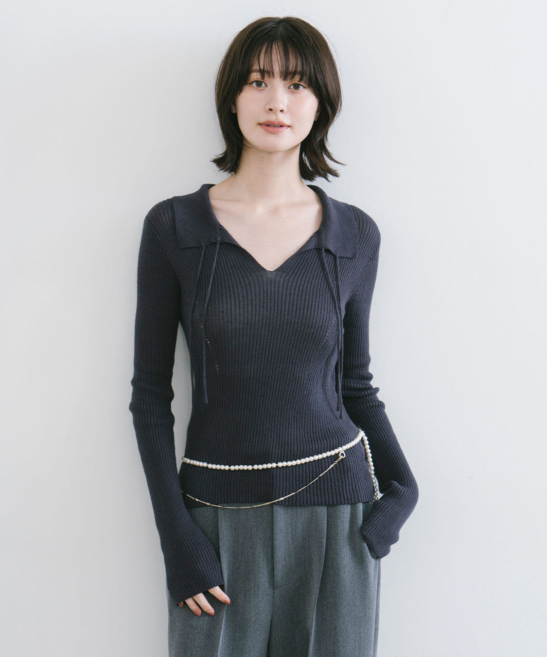 COCO DEAL「スイビスキッパーリブニット」|ニット・セーター|