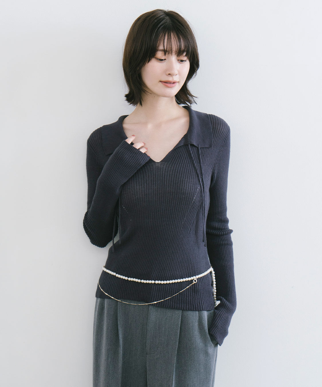 COCO DEAL「スイビスキッパーリブニット」|ニット・セーター|