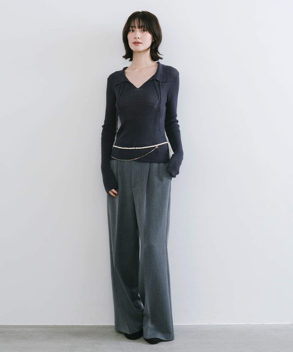 COCO DEAL「スイビスキッパーリブニット」|ニット・セーター|