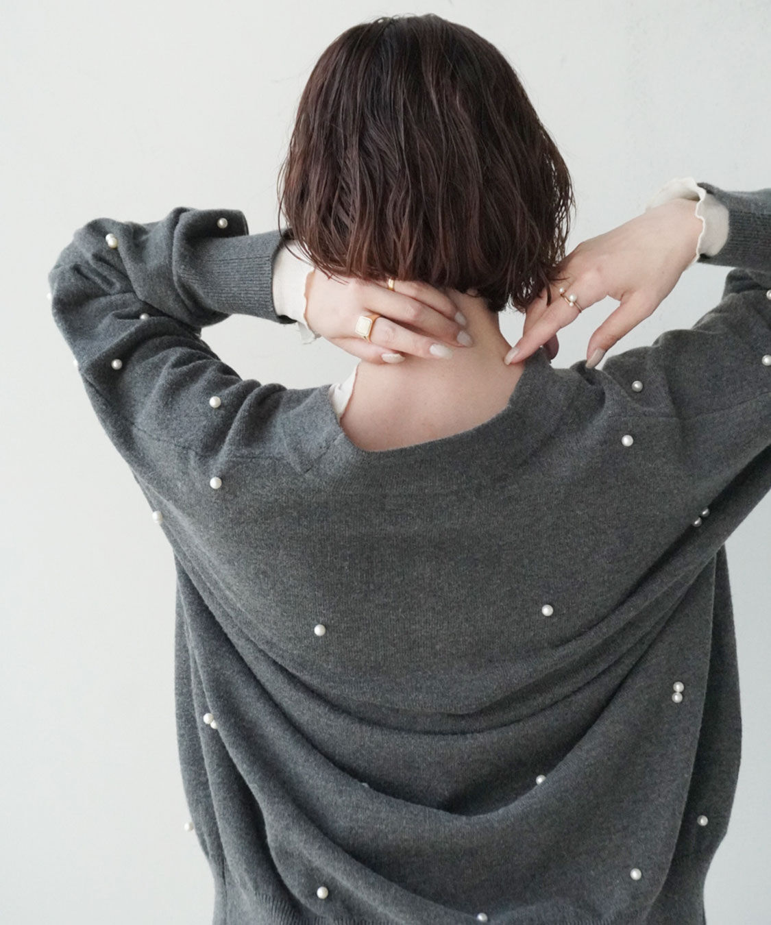 COCO DEAL「パールニットカーディガン」|ニット・セーター|