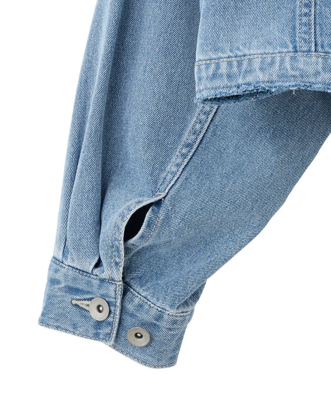 COCO DEAL「リメイク風ノーカラーGジャン」|デニムジャケット|