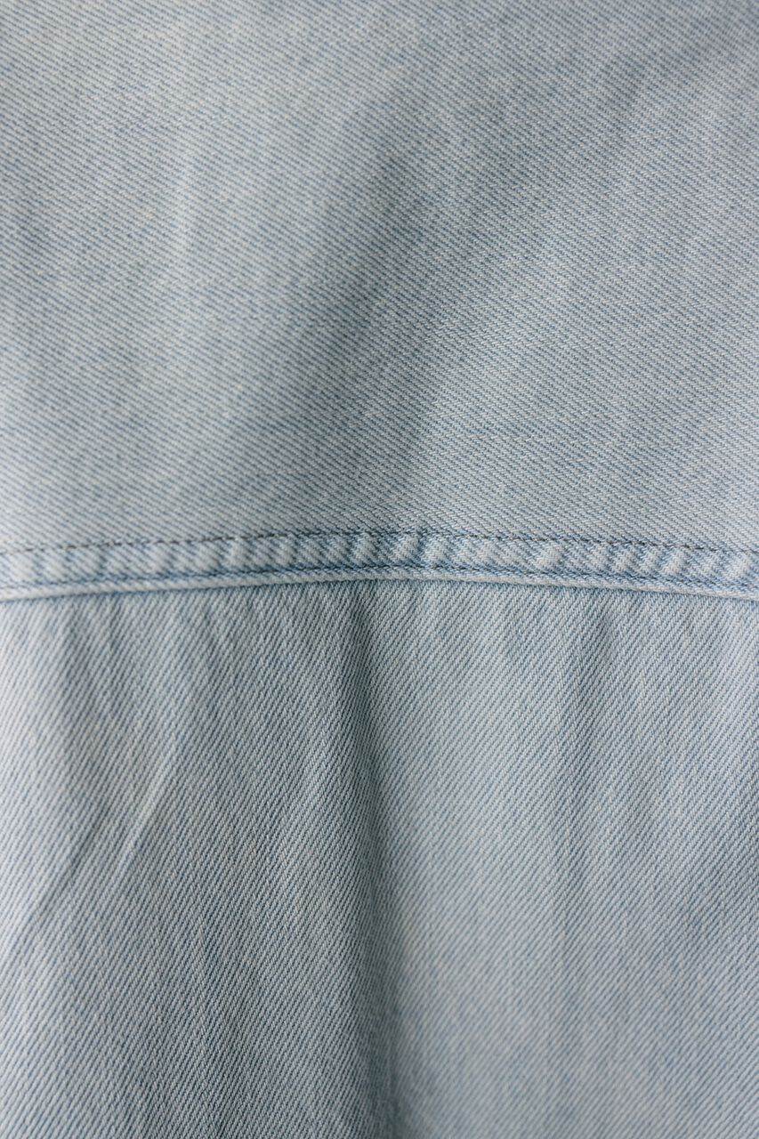 STYLEMIXER「ノーカラーデニムジャケット」|デニムジャケット|