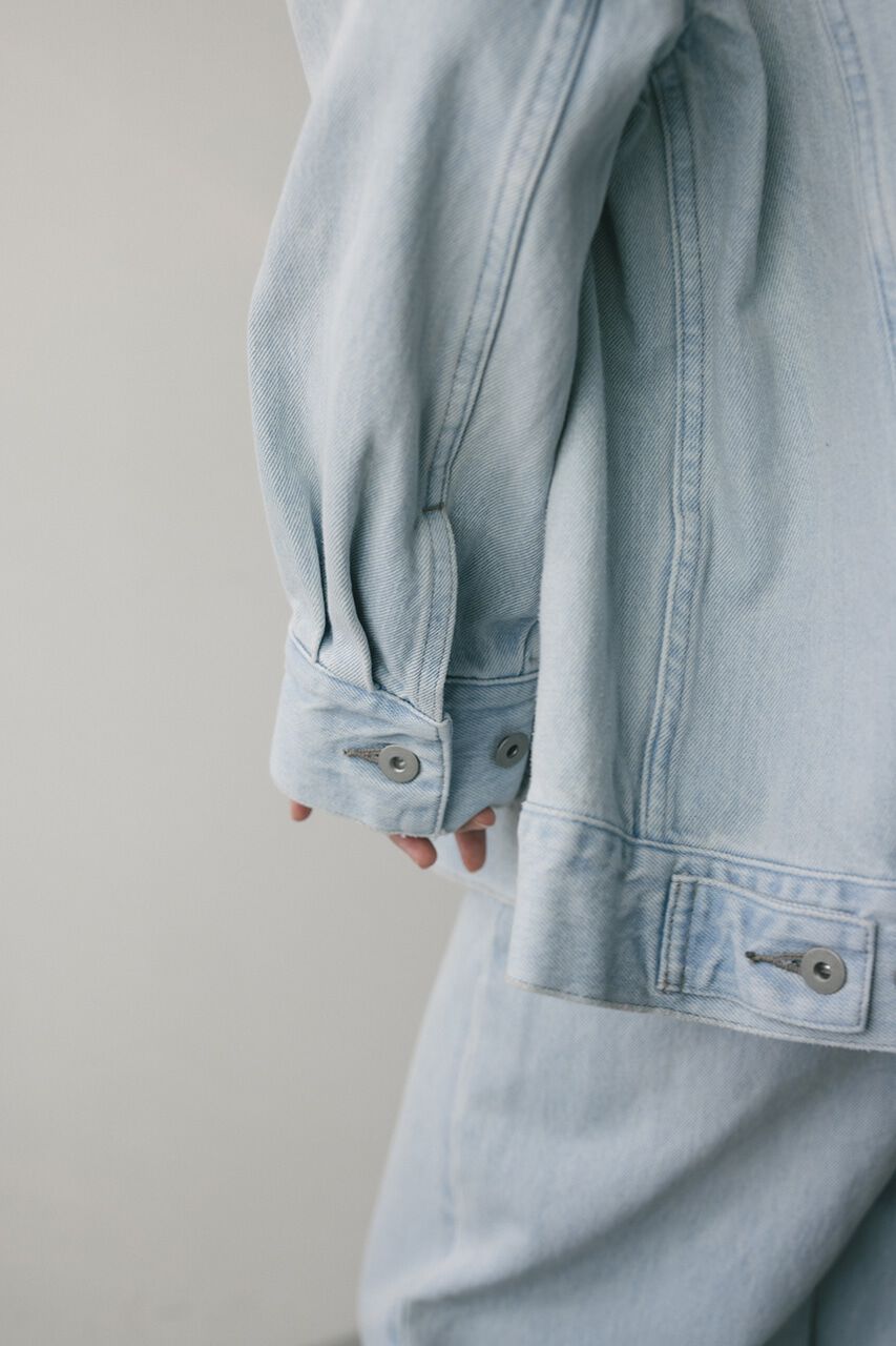 STYLEMIXER「ノーカラーデニムジャケット」|デニムジャケット|