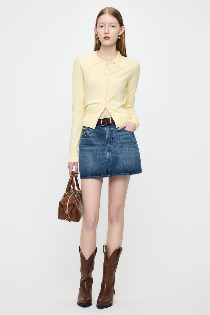 MOUSSY「HIGH GAUGE KNIT シャツ」|シャツ・ブラウス|