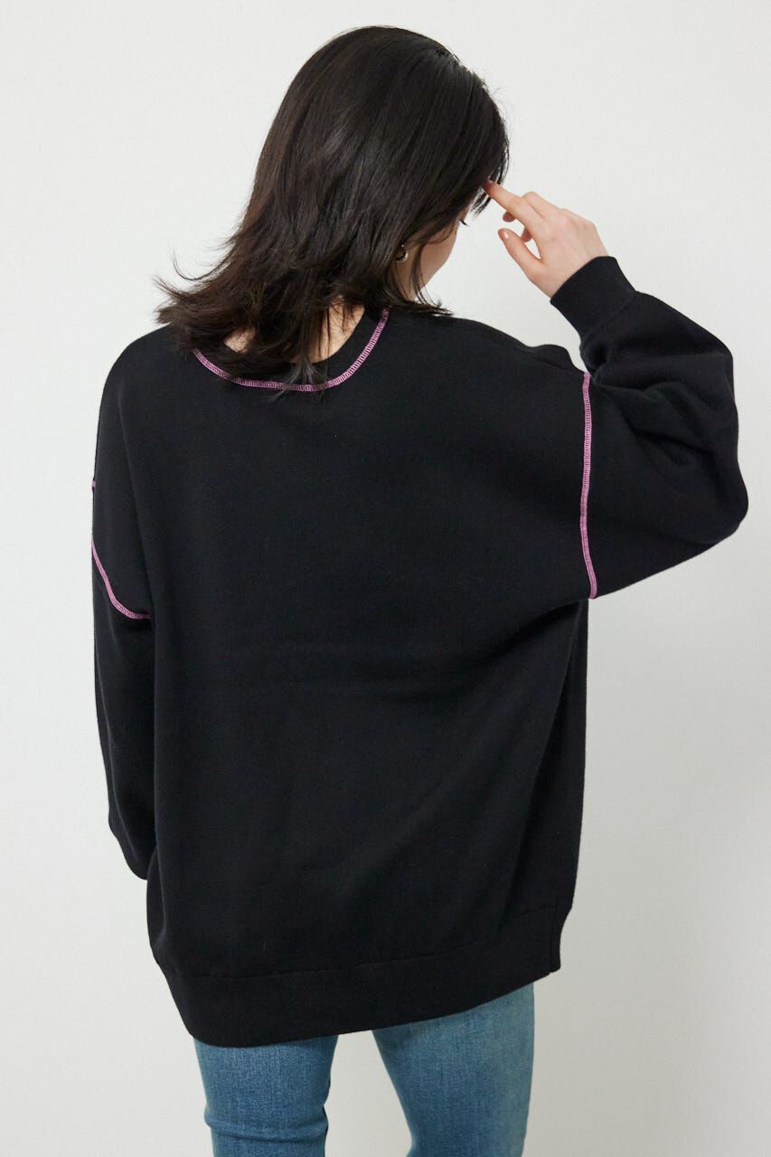 RODEO CROWNS「スウェットライク2wayネックニットトップス」|ニット・セーター|