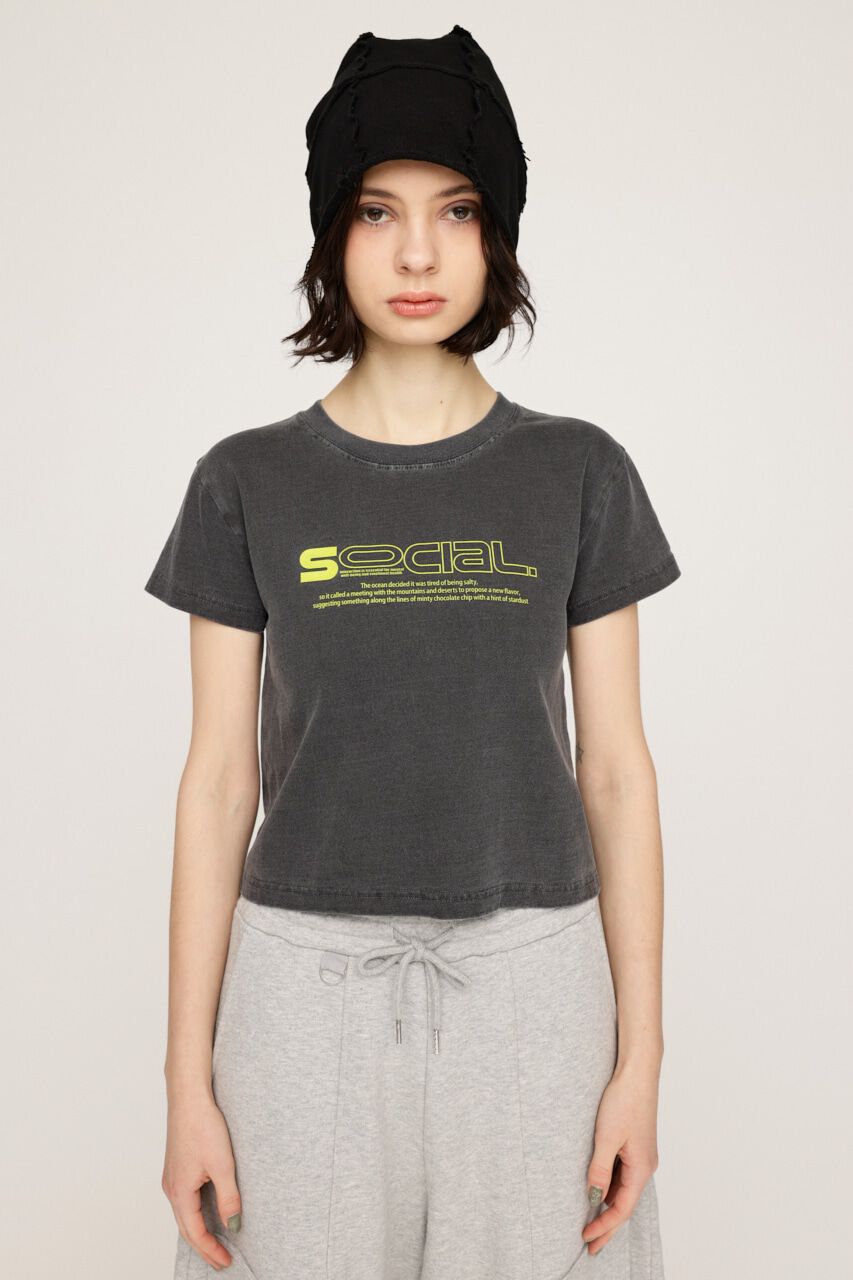 SLY「CREWNECK PRINT Tシャツ」|Tシャツ・カットソー|