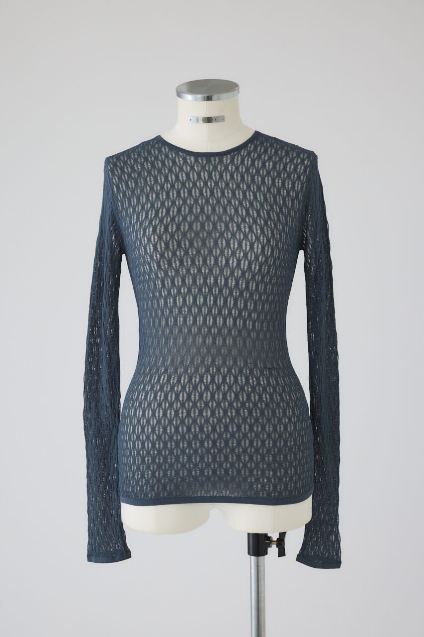 RIM.ARK 「Lace knitting tops」|ニット・セーター|D/BLU3