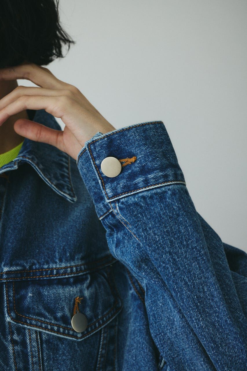 HeRIN.CYE「［予約］Round form denim jacket」|デニムジャケット|