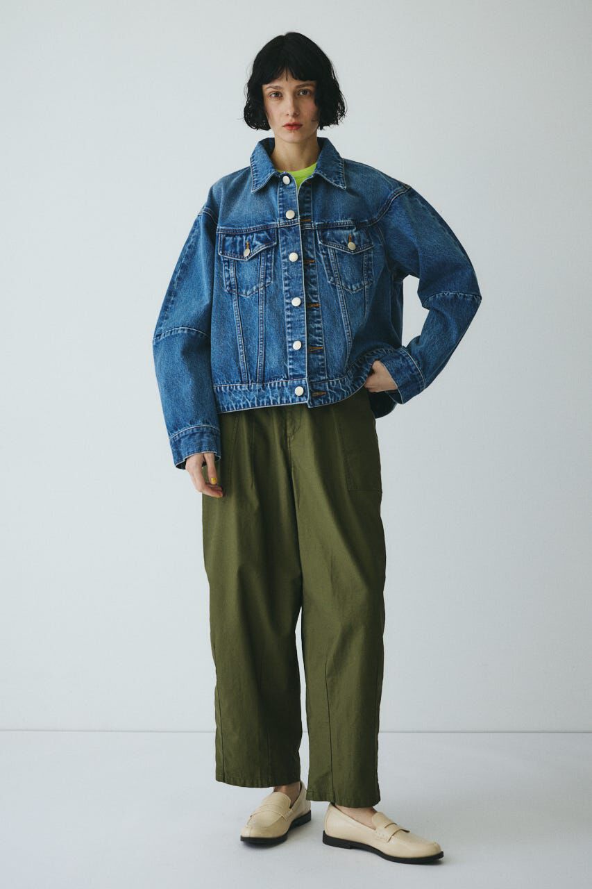 HeRIN.CYE「［予約］Round form denim jacket」|デニムジャケット|