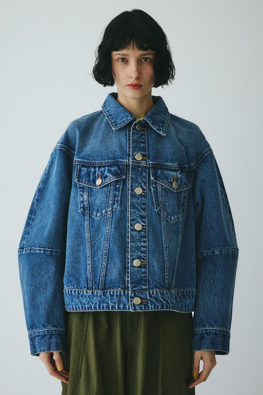HeRIN.CYE「［予約］Round form denim jacket」|デニムジャケット|