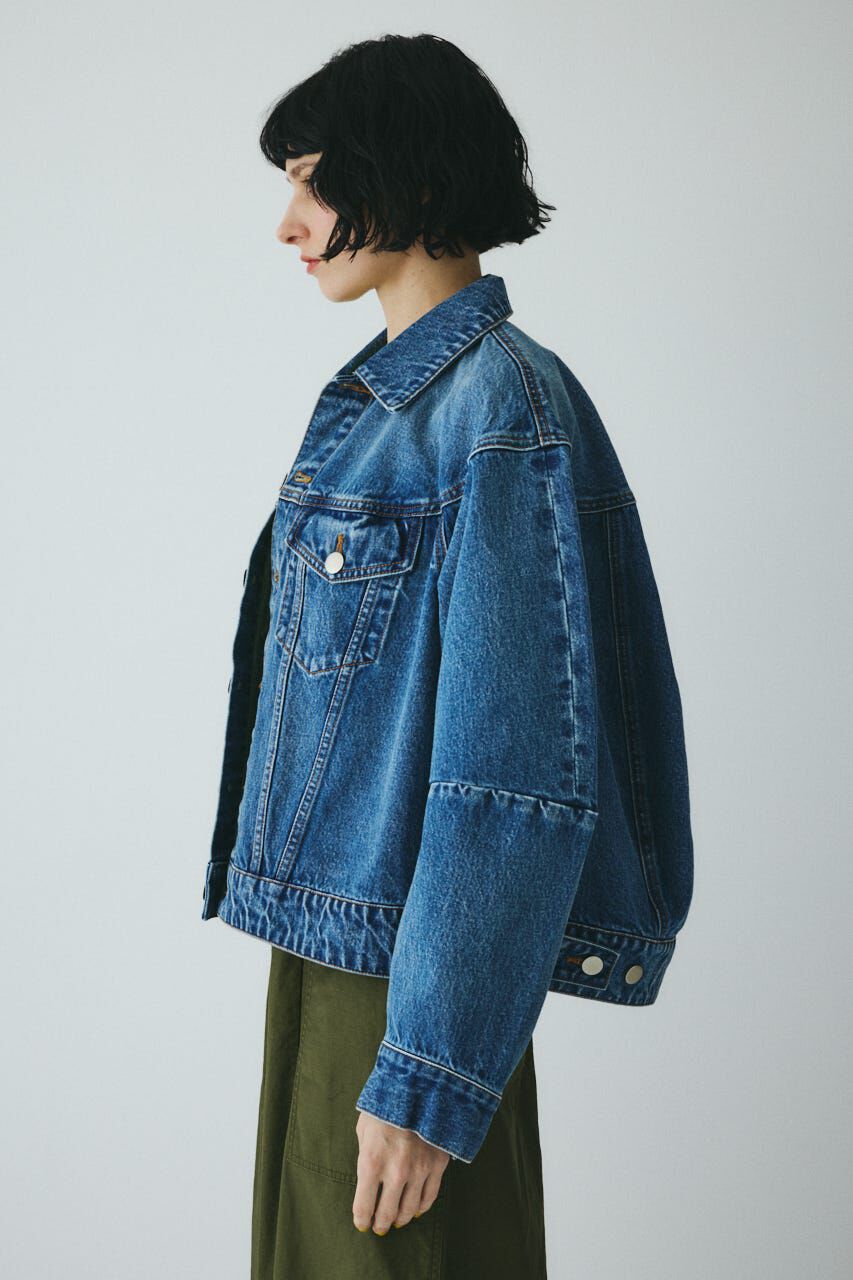 HeRIN.CYE「［予約］Round form denim jacket」|デニムジャケット|