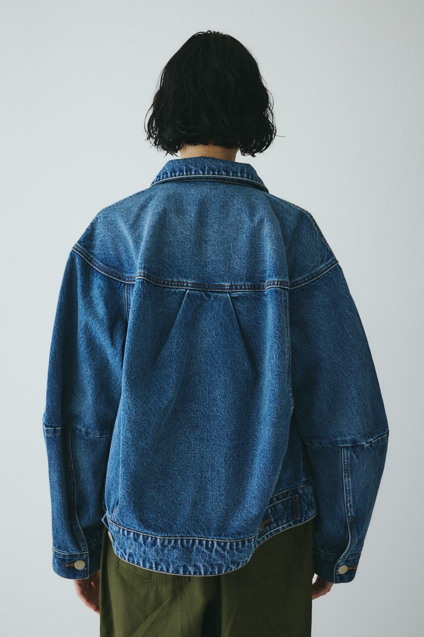 HeRIN.CYE「［予約］Round form denim jacket」|デニムジャケット|
