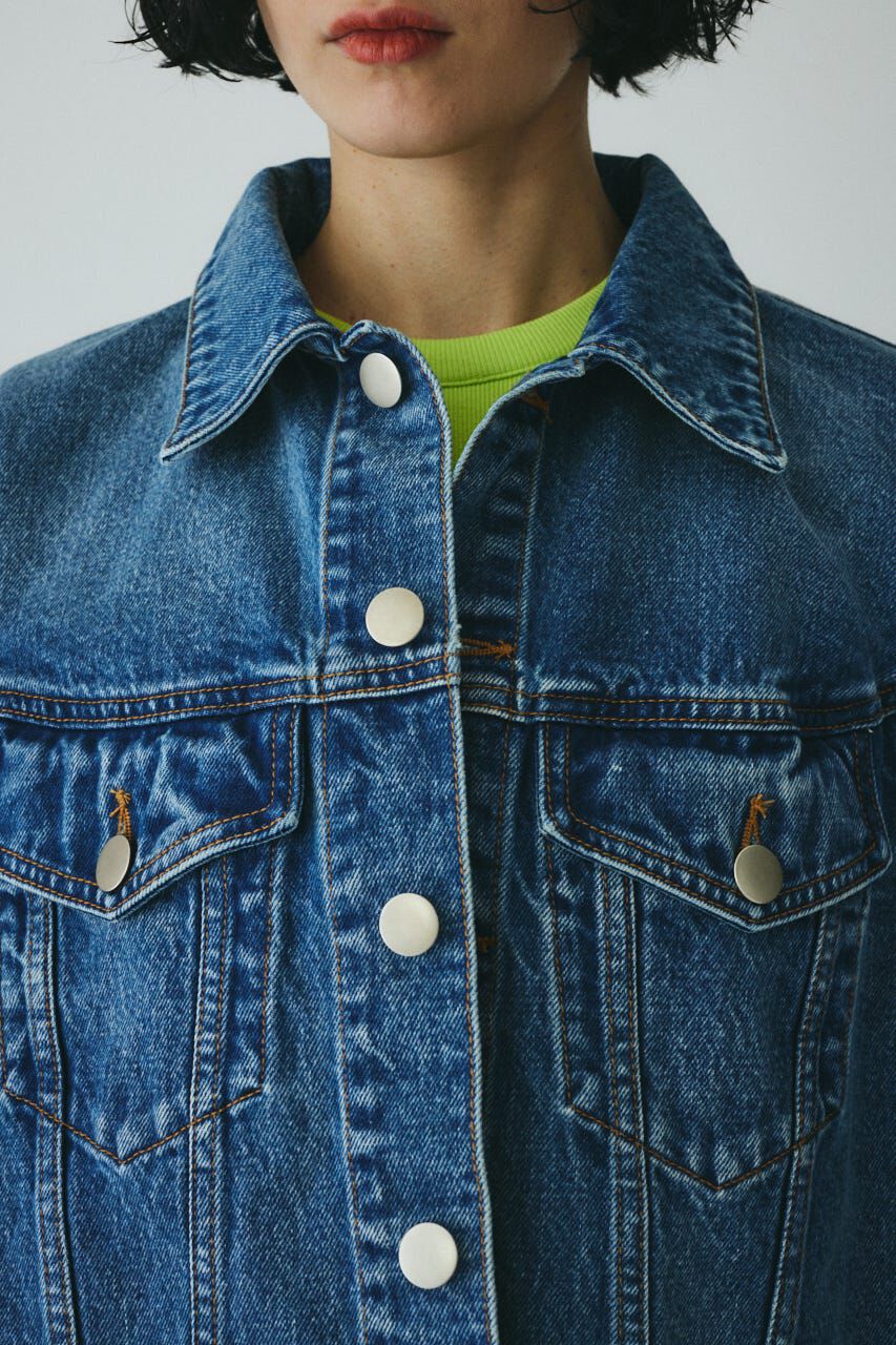 HeRIN.CYE「［予約］Round form denim jacket」|デニムジャケット|