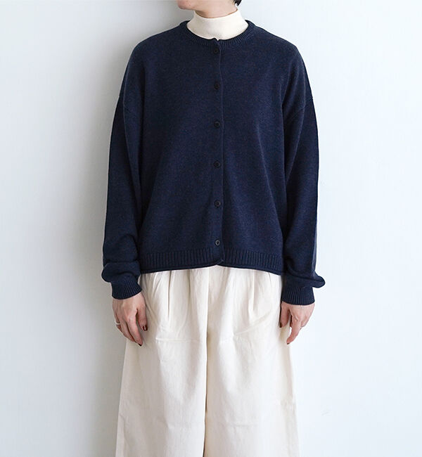 オローネ「リーネルカーディガン」|カーディガン|ネイビー