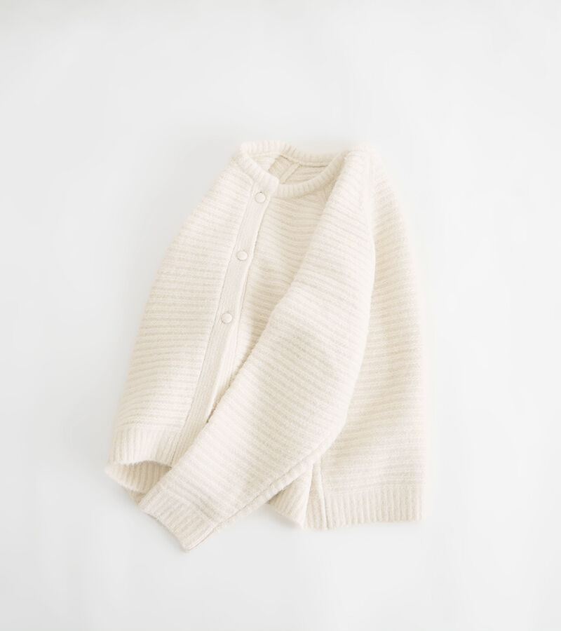 オオカミとフクロウ「オオカミとまるい羊のチャーミー」|カーディガン|