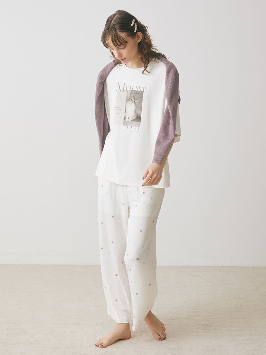 SNIDEL HOME「【接触冷感】CATTシャツ」|ルームウェア|