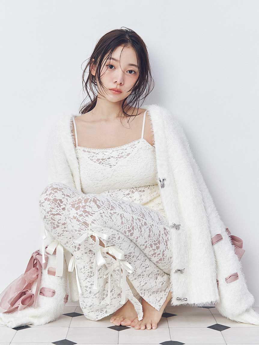 SNIDEL HOME「レースリボンレギンス」|その他|