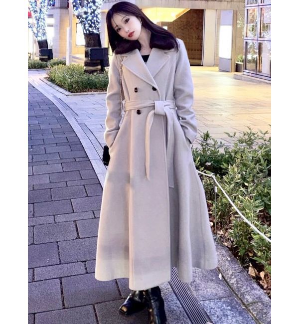 ショートビーバーウールロングコート（RESEXXY）｜ルミネの