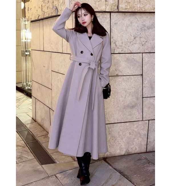 ショートビーバーウールロングコート（RESEXXY）｜ルミネの