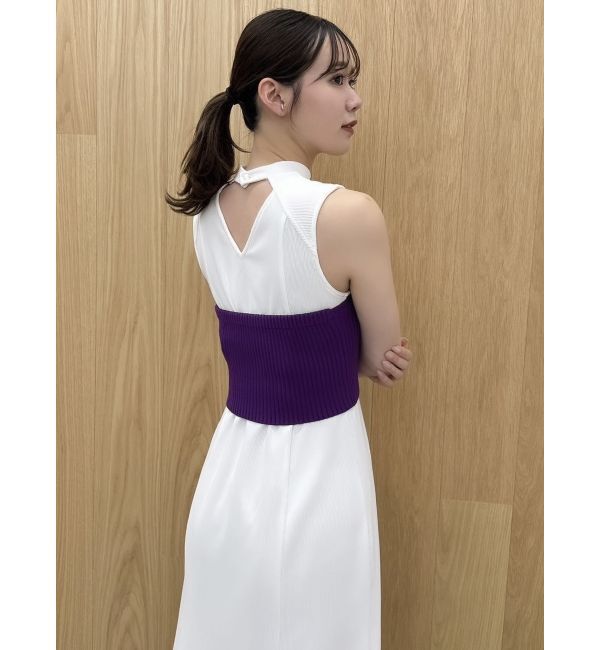 dazzlin「ダブルジップリブニットビスチェ」|ニット・セーター|