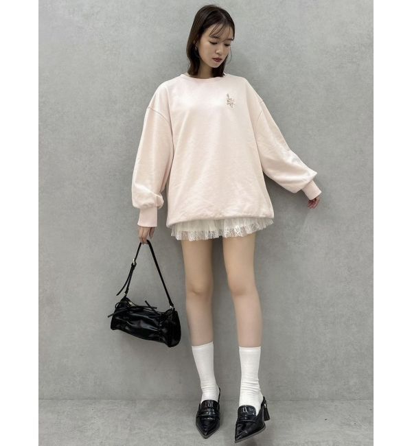 dazzlin「CAT刺繍リボンカットプルオーバー」|Tシャツ・カットソー|