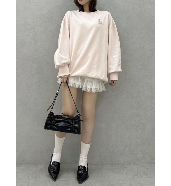 dazzlin「CAT刺繍リボンカットプルオーバー」|Tシャツ・カットソー|