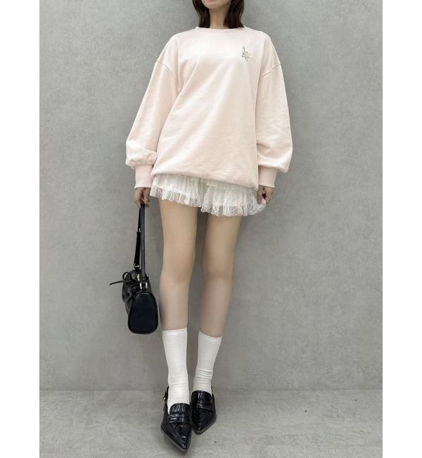 dazzlin「CAT刺繍リボンカットプルオーバー」|Tシャツ・カットソー|