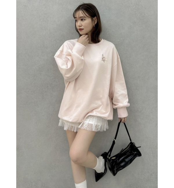 dazzlin「CAT刺繍リボンカットプルオーバー」|Tシャツ・カットソー|