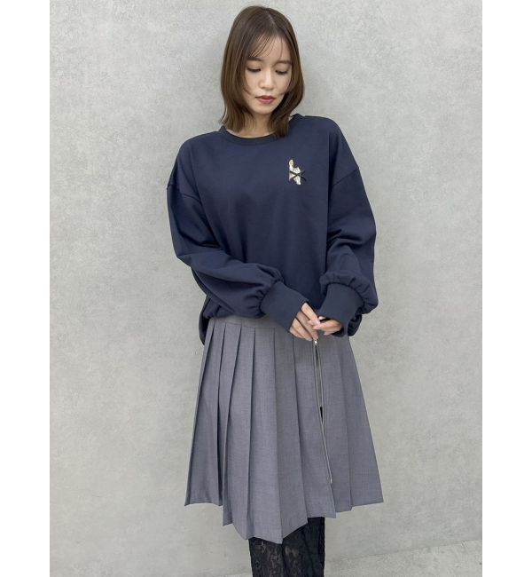 dazzlin「CAT刺繍リボンカットプルオーバー」|Tシャツ・カットソー|