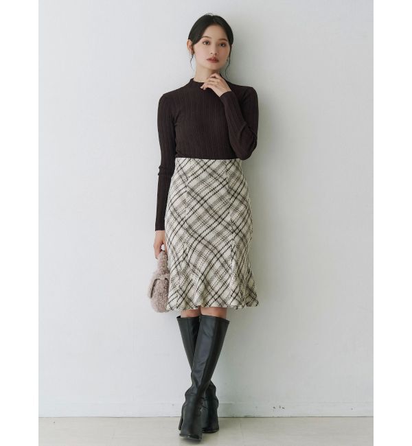 MERCURYDUO「シアーランダムリブニット」|ニット・セーター|