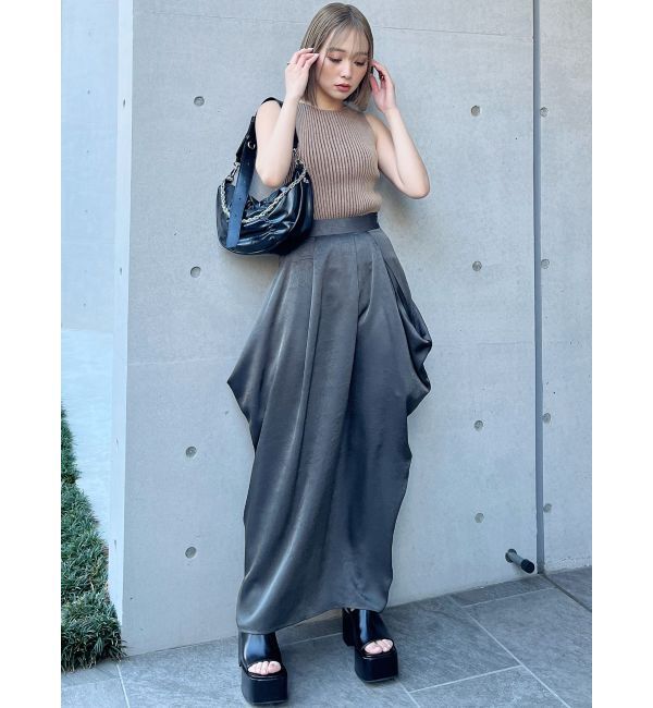 MURUA「バイカラーリブニットタンク」|ニット・セーター|