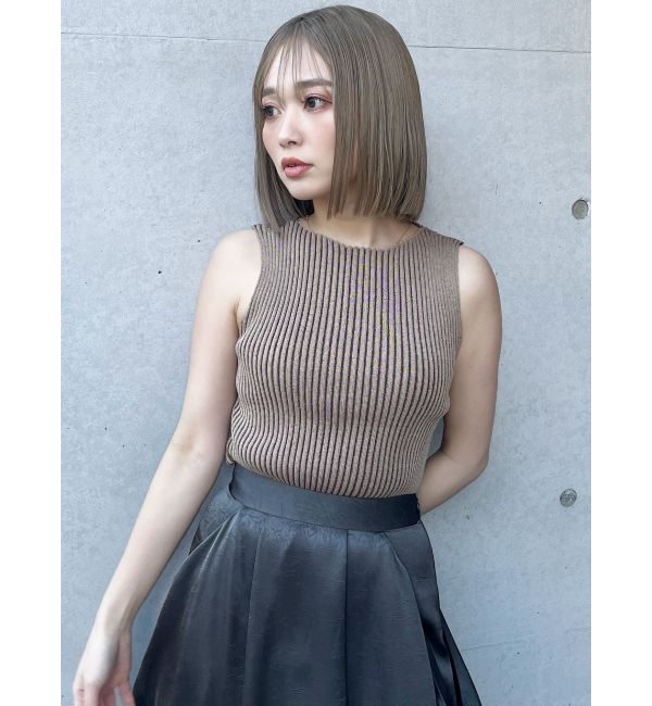 MURUA「バイカラーリブニットタンク」|ニット・セーター|