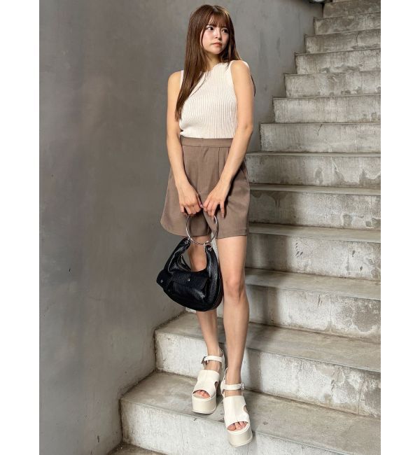 MURUA「バイカラーリブニットタンク」|ニット・セーター|