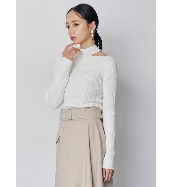 MURUA「チョーカーランダムリブニット」|ニット・セーター|