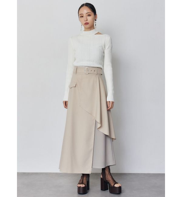 MURUA「チョーカーランダムリブニット」|ニット・セーター|