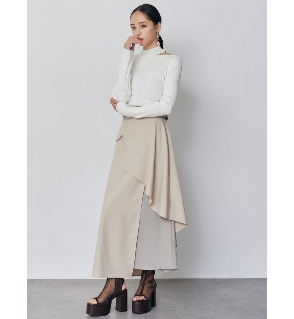 MURUA「チョーカーランダムリブニット」|ニット・セーター|