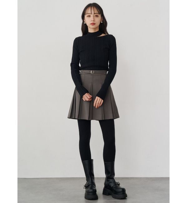 MURUA「チョーカーランダムリブニット」|ニット・セーター|