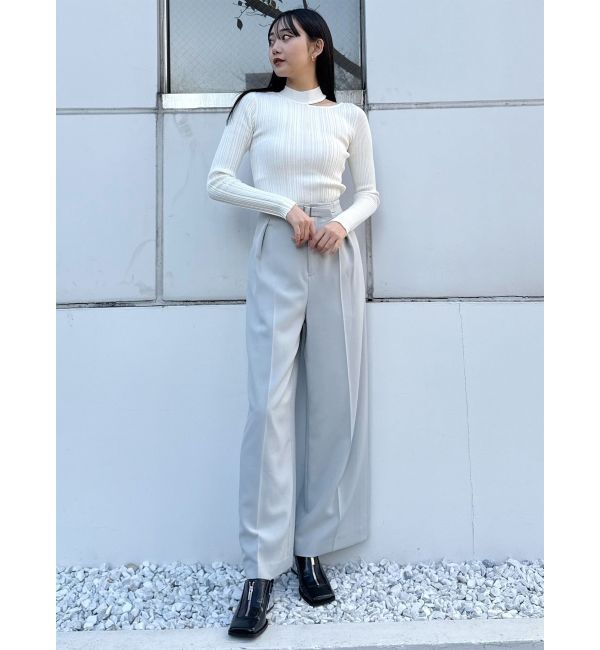 MURUA「チョーカーランダムリブニット」|ニット・セーター|