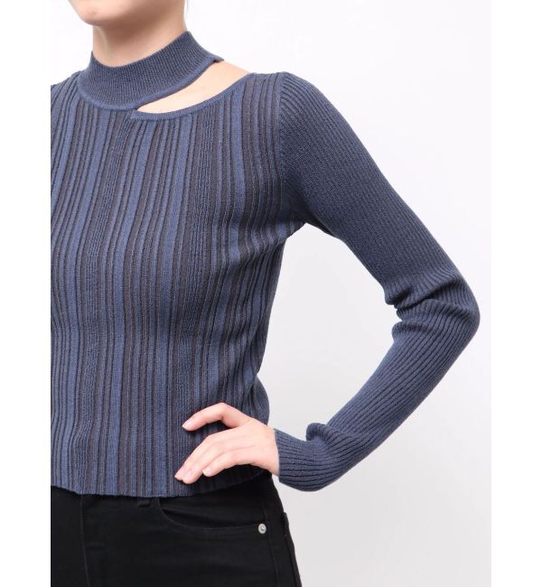 MURUA「チョーカーランダムリブニット」|ニット・セーター|