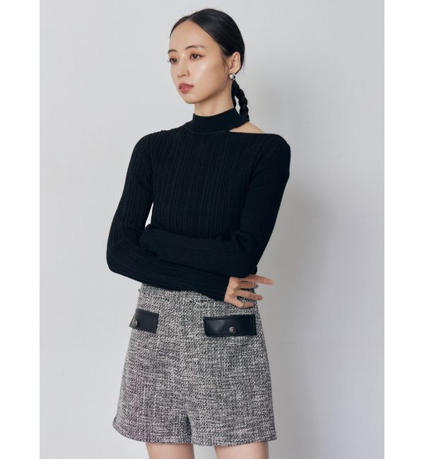 MURUA「チョーカーランダムリブニット」|ニット・セーター|