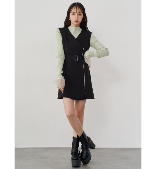 MURUA「チュールカフスリブニット」|ニット・セーター|