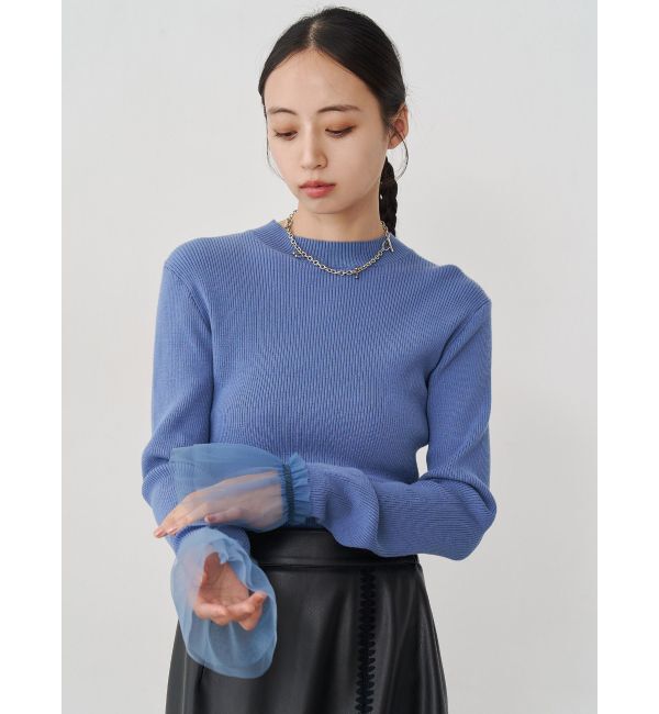 MURUA「チュールカフスリブニット」|ニット・セーター|