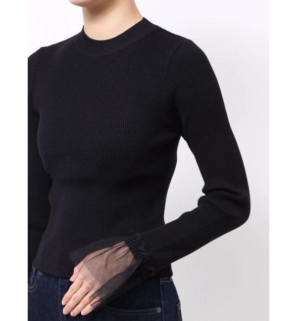 MURUA「チュールカフスリブニット」|ニット・セーター|