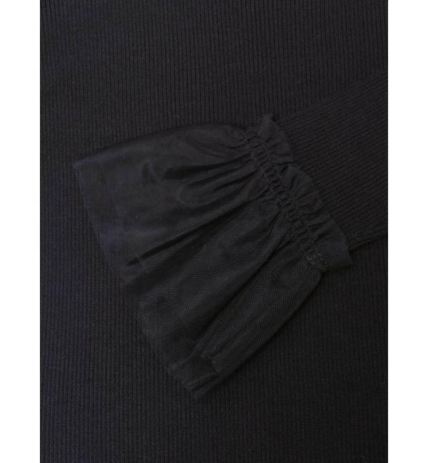 MURUA「チュールカフスリブニット」|ニット・セーター|