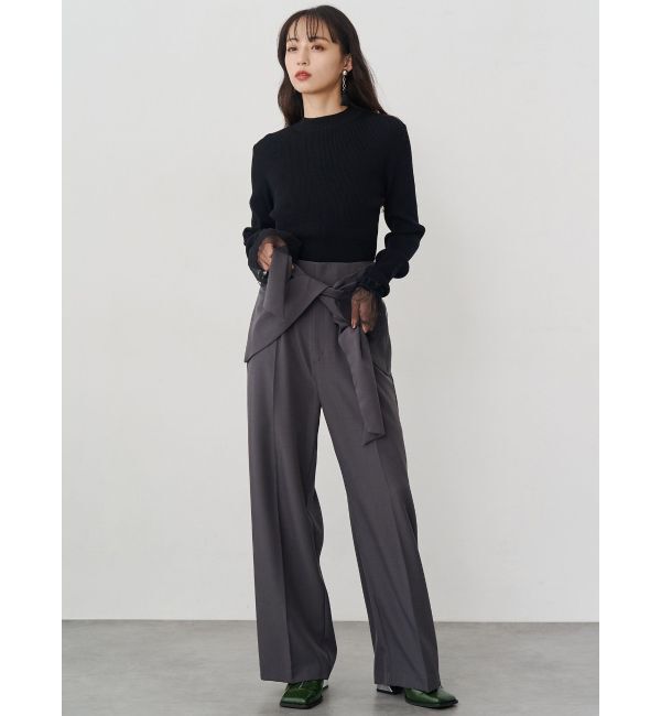 MURUA「チュールカフスリブニット」|ニット・セーター|